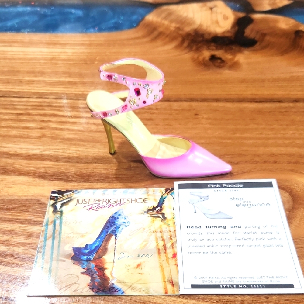 Just The Right Shoe Pink Poodle Women's Heels